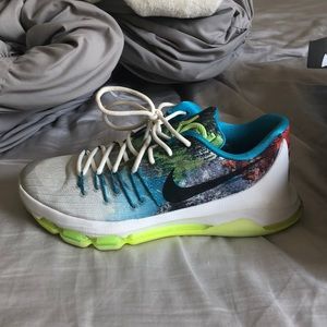 Kevin Durant glow in the dark basketball shoes.